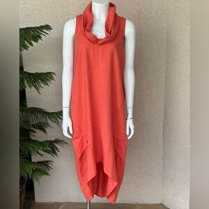 For Cynthia High-Low Linen Dress